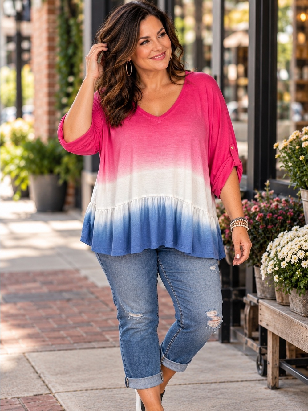 Lane Bryant v-neck tee size 26/28